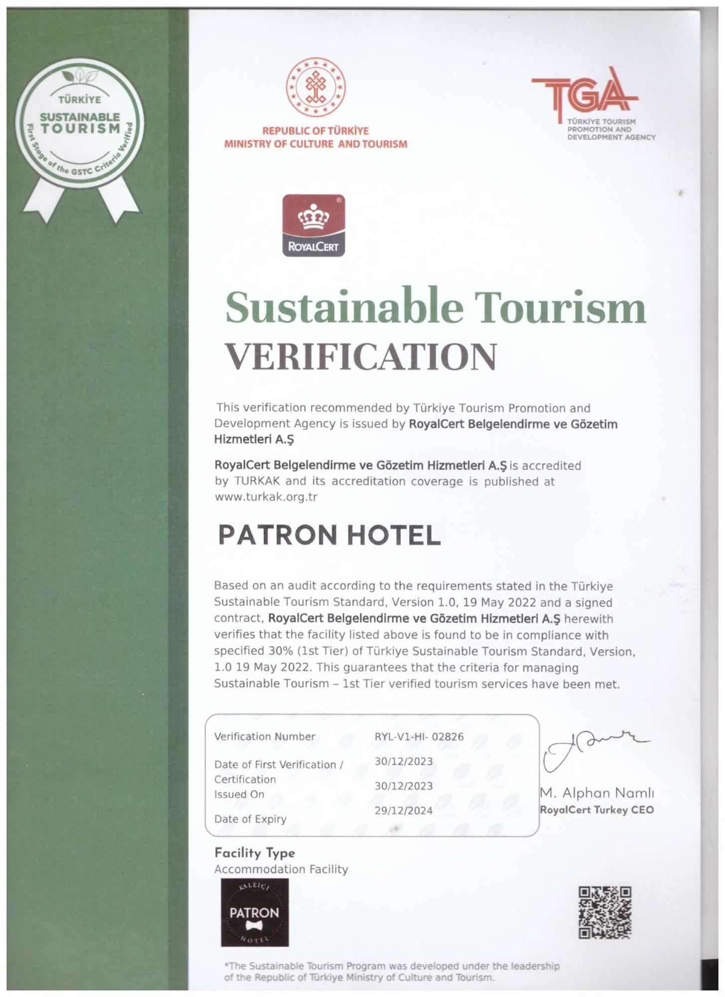 Patron Hotel Antalya Eksteriør bilde